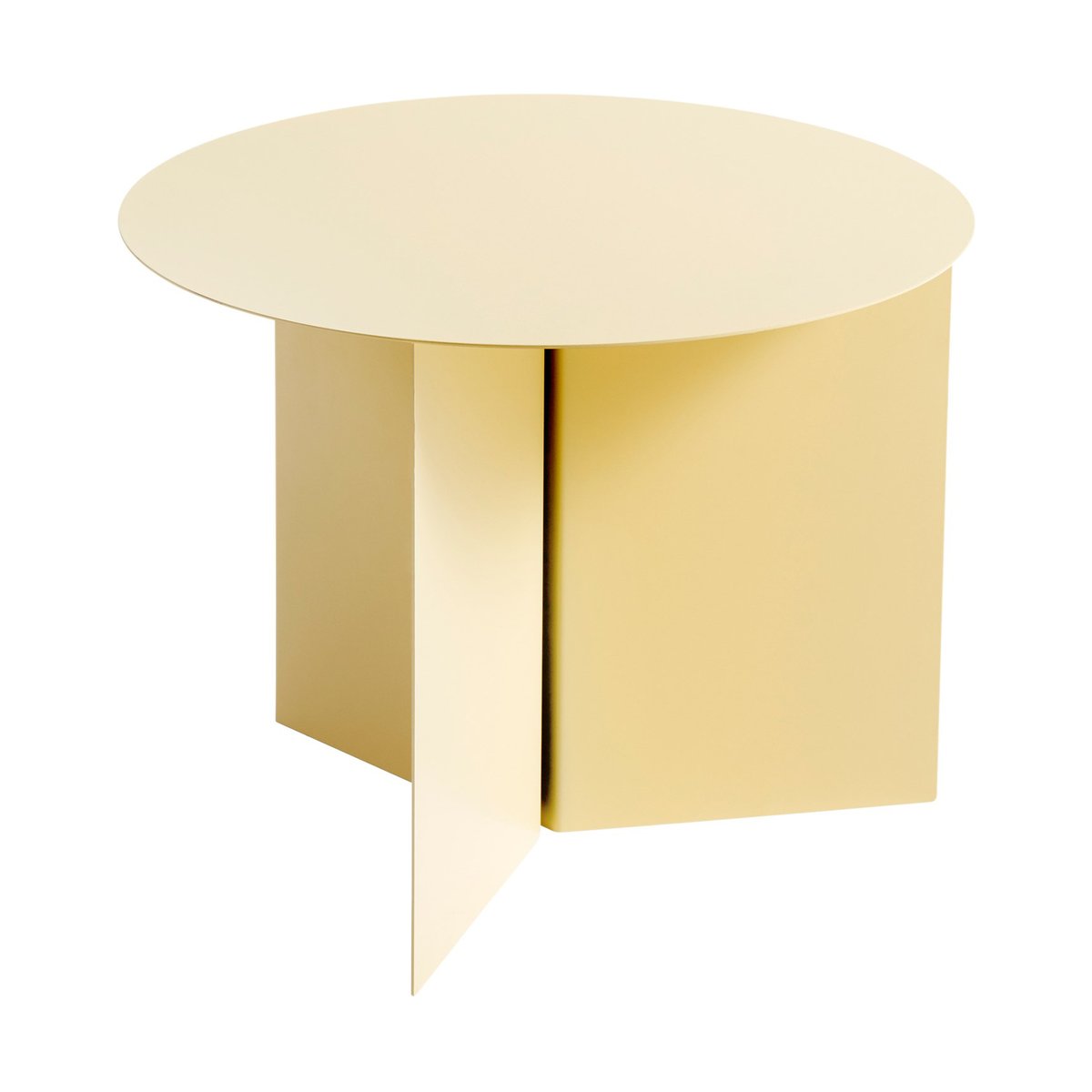 Bilde av HAY Slit sofabord Ø45 cm Light yellow