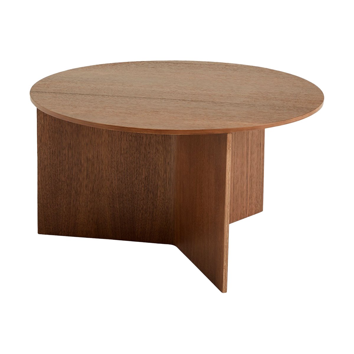 Bilde av HAY Slit sofabord Ø65 cm Lacquered walnut