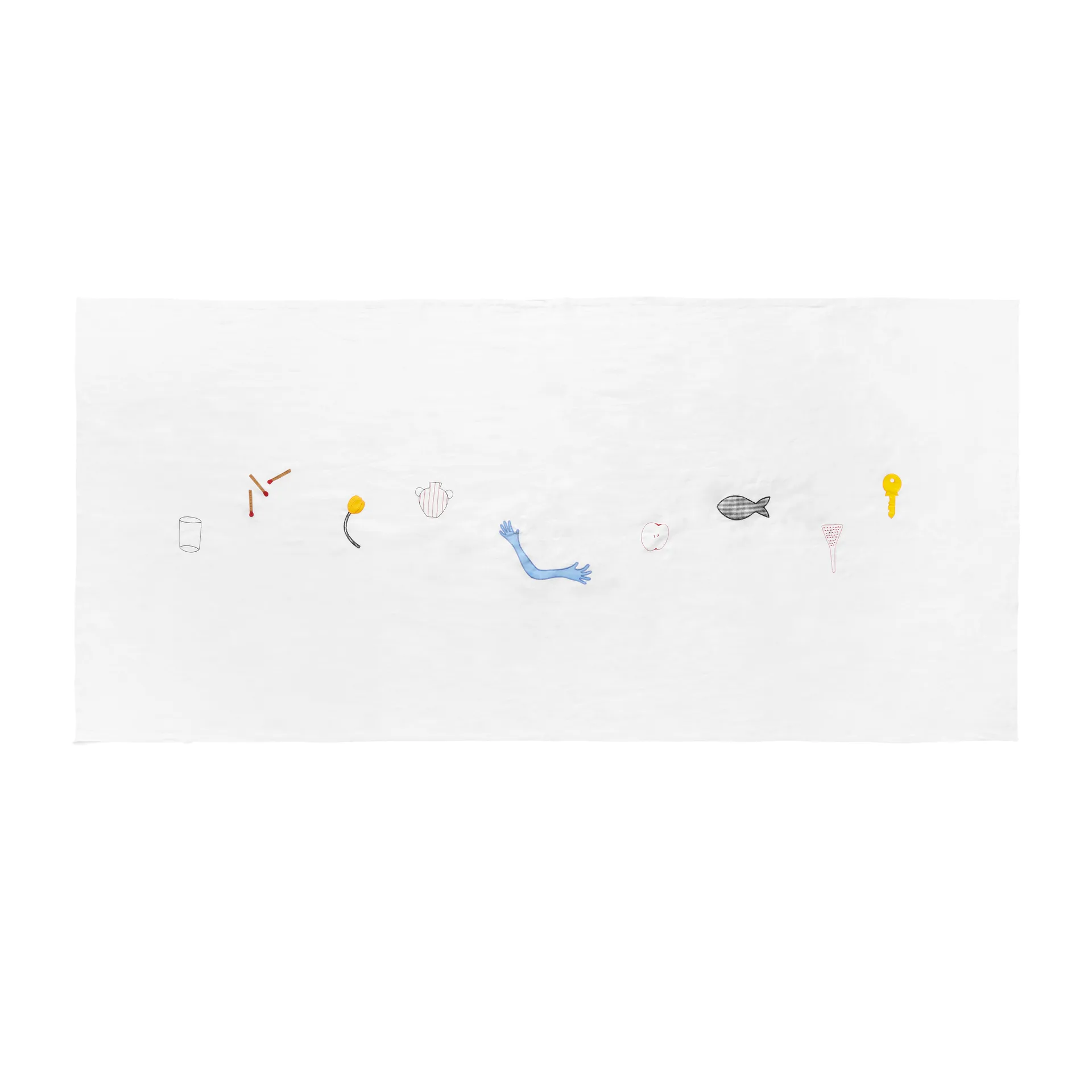 Sobremesa duk 140 x 300 cm, Hvit HAY