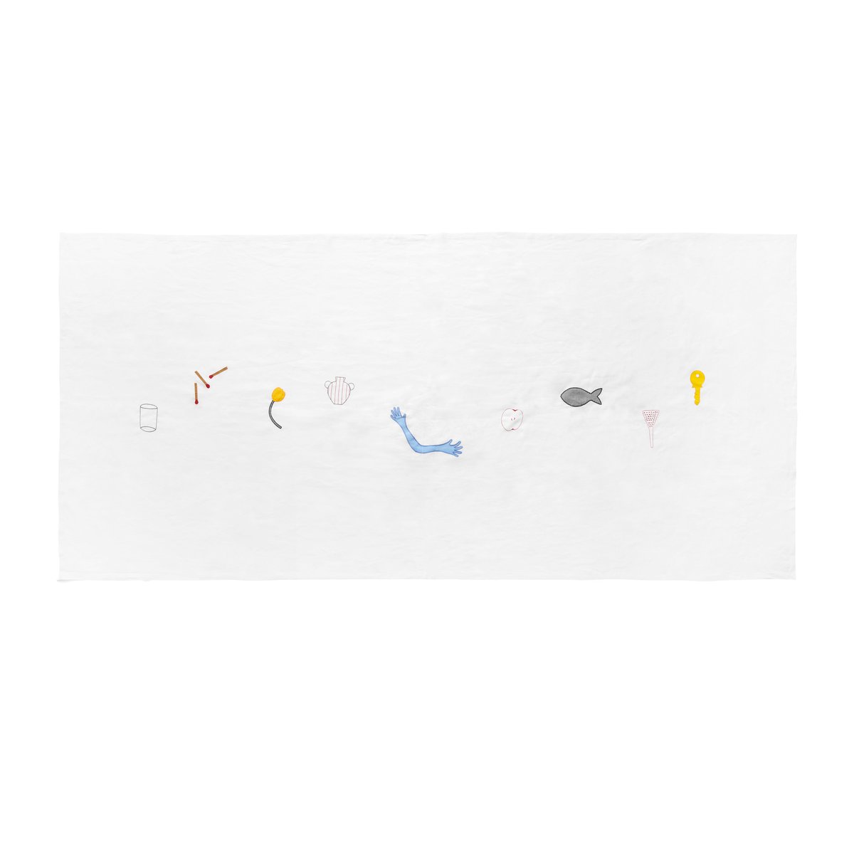 Bilde av HAY Sobremesa duk 140 x 300 cm Hvit