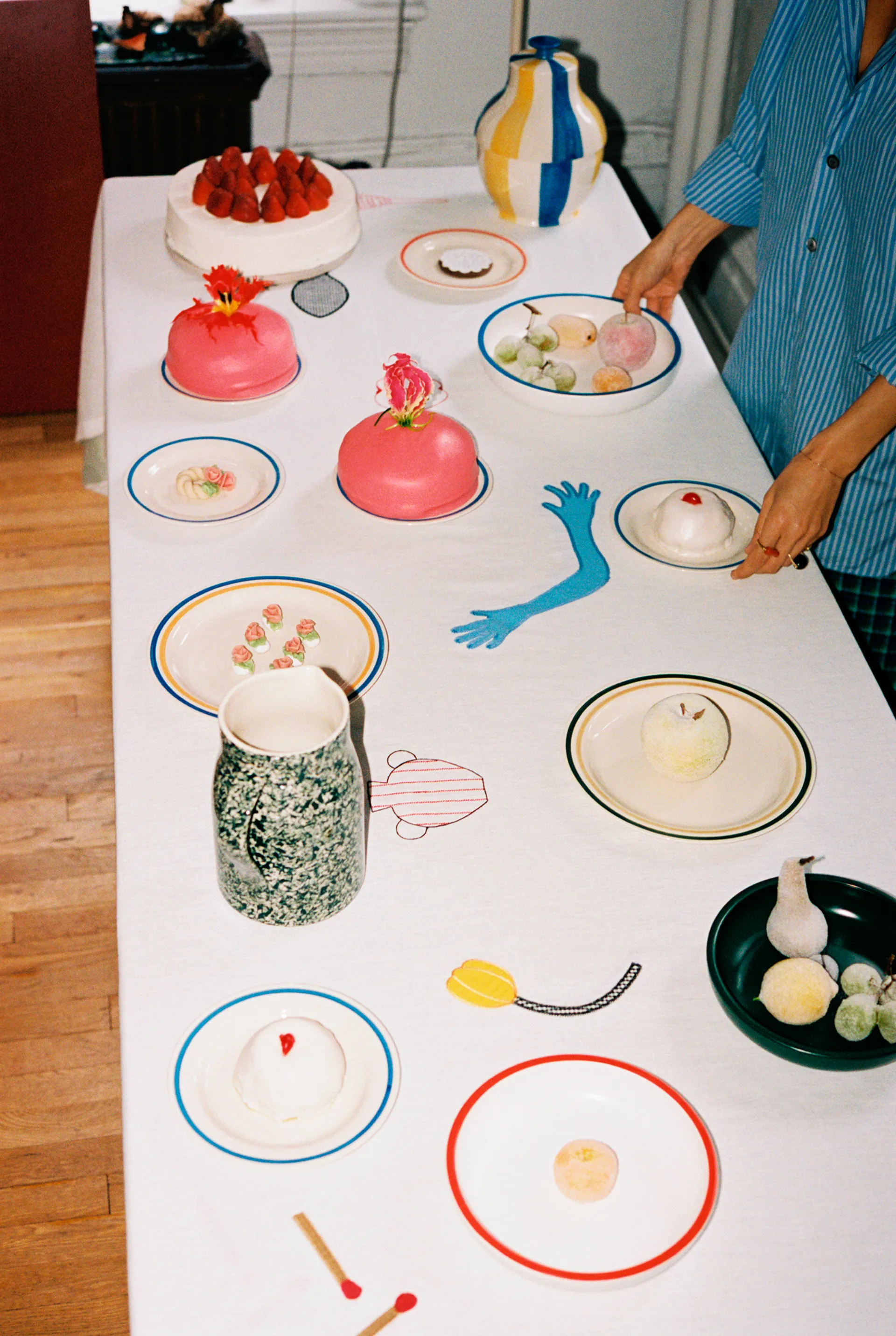 Sobremesa duk 140 x 300 cm, Hvit HAY