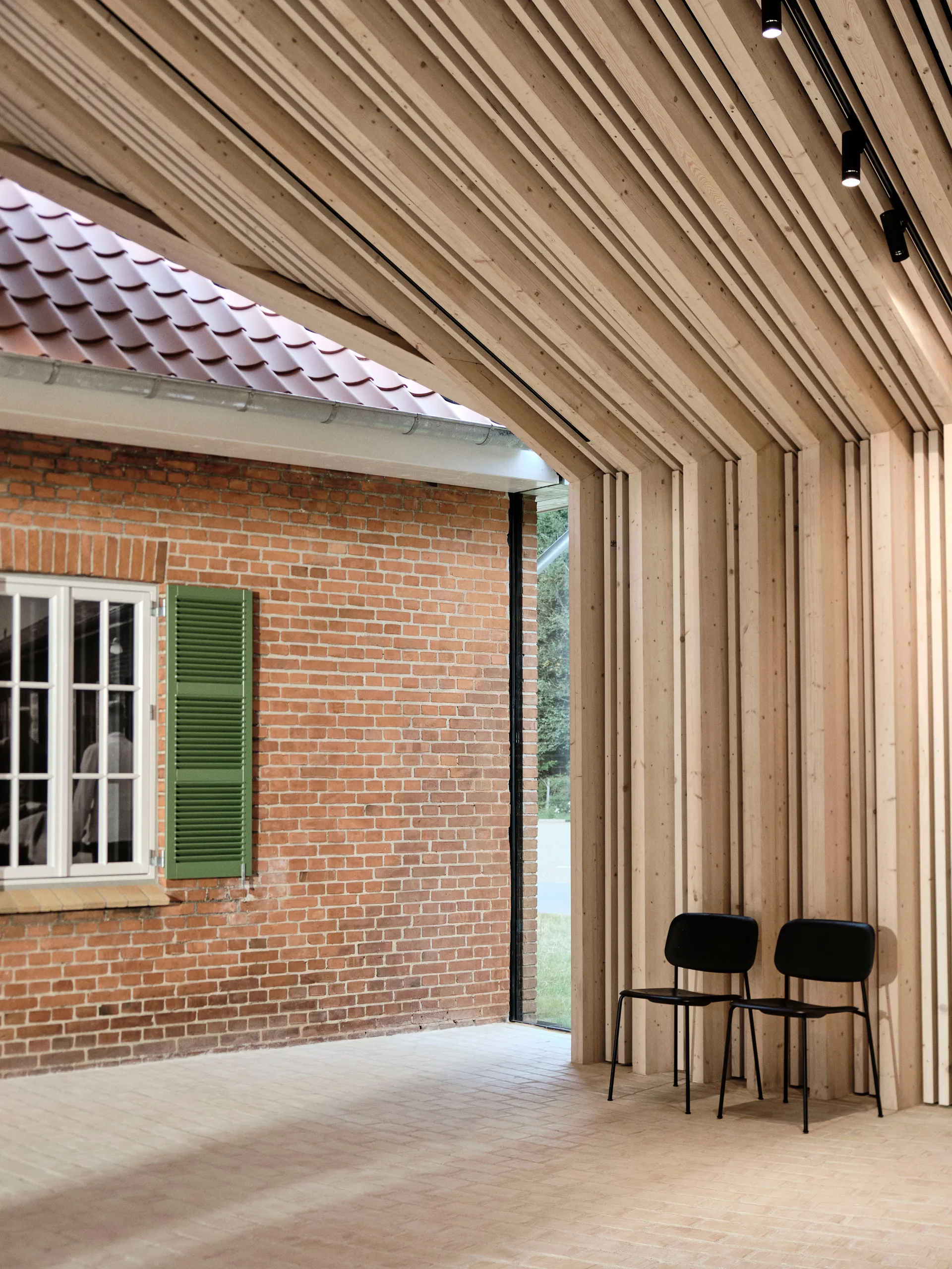 Soft Edge 40 stol, Oak-soft grey stål understell HAY