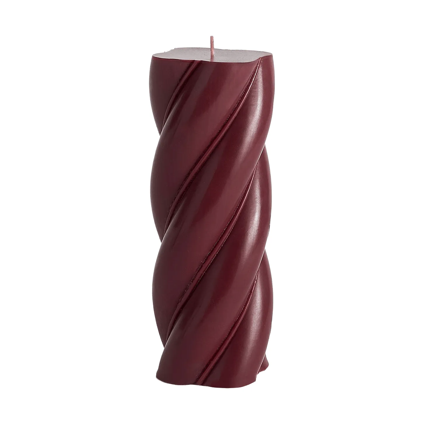 Soft Serve Candle blokklys, Bordeaux, Ø7,8×19,5 cm HAY