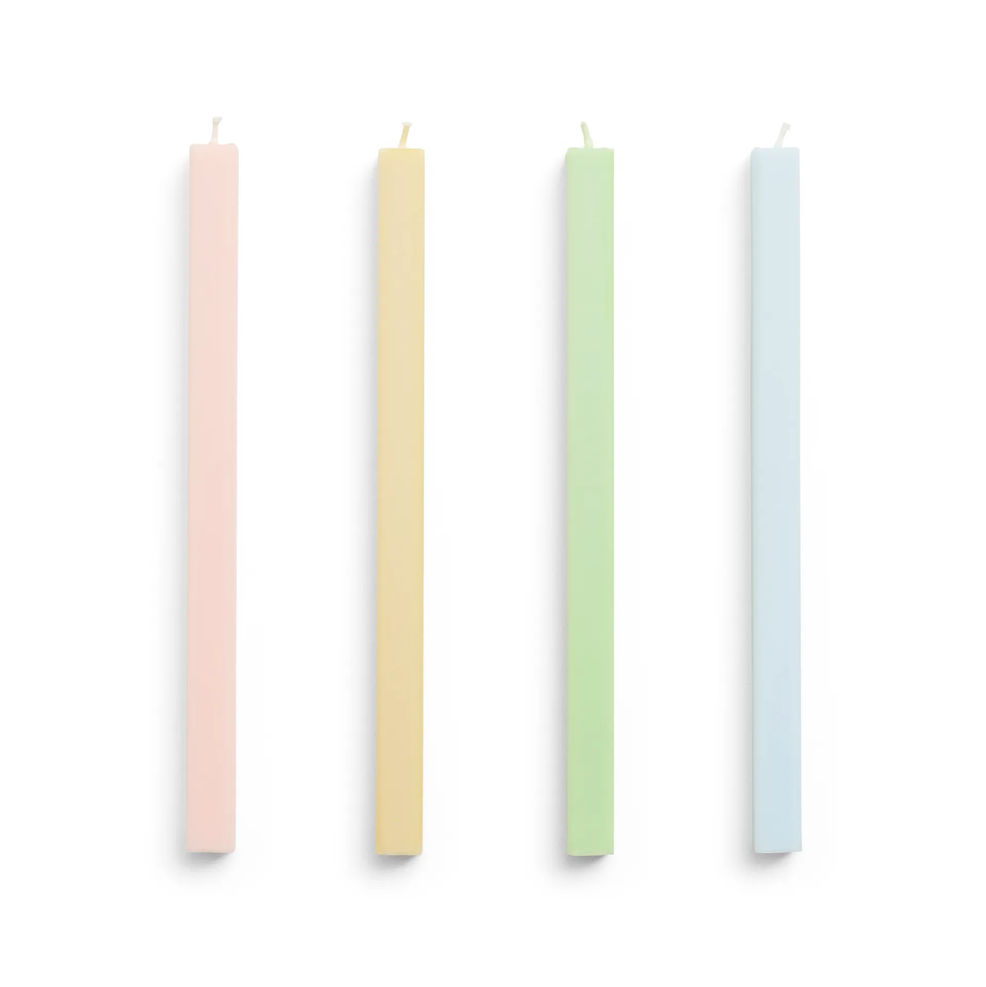 Square Candle lys mix 4-pack, Fresh HAY