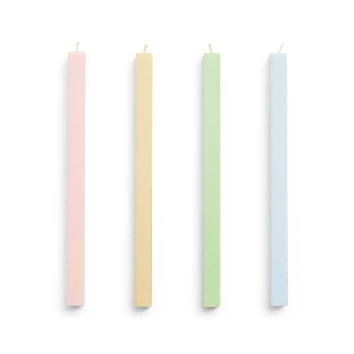 HAY Square Candle lys mix 4-pack Fresh