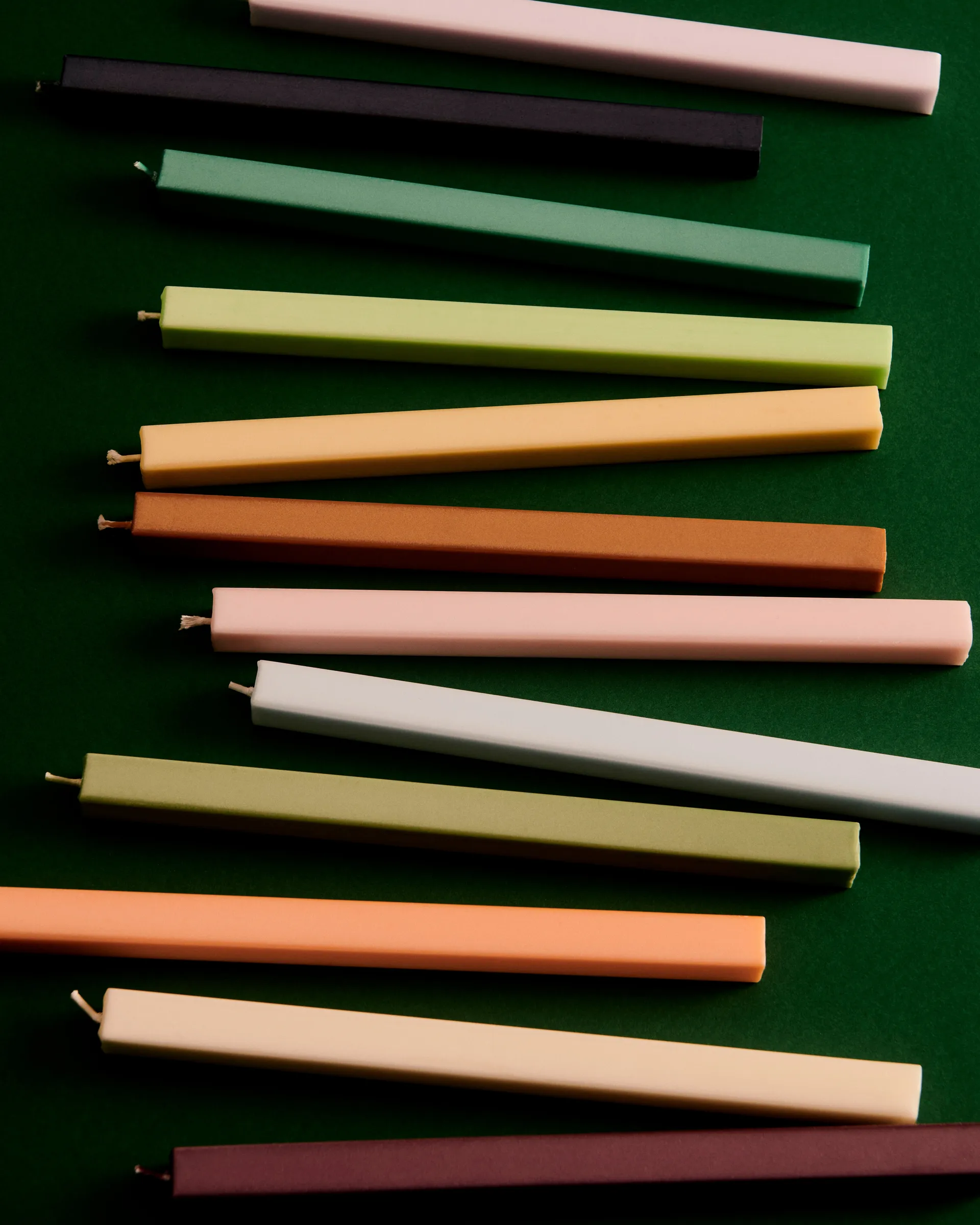 Square Candle lys mix 4-pack, Pastel HAY