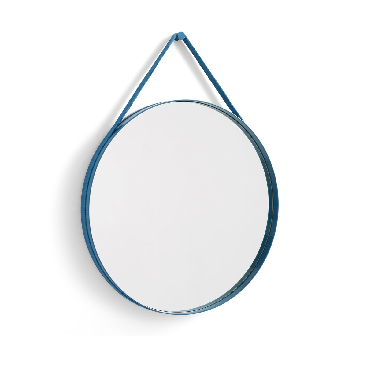 Bilde av HAY Strap Mirror speil Ø 70 cm Blue