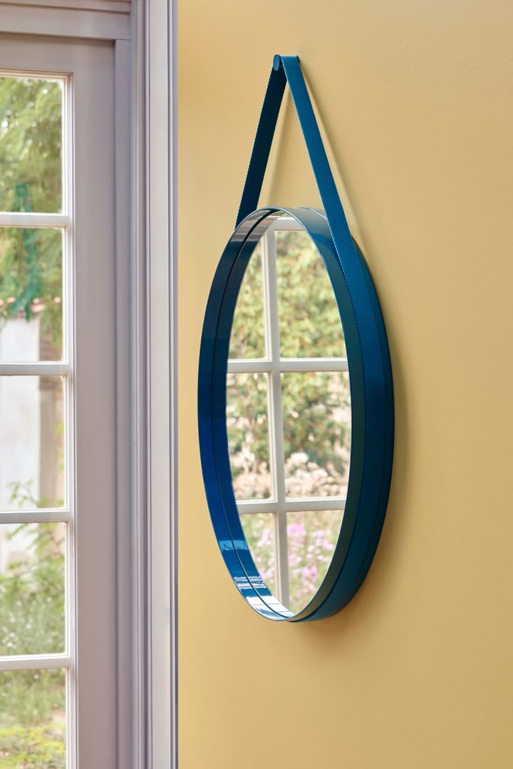 Strap Mirror speil Ø 70 cm - Blue - HAY