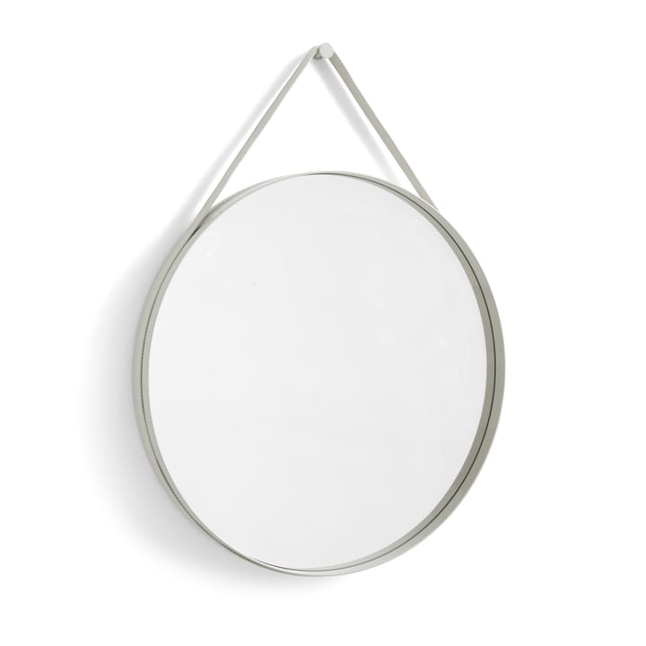 Strap Mirror speil Ø 70 cm - Light grey - HAY