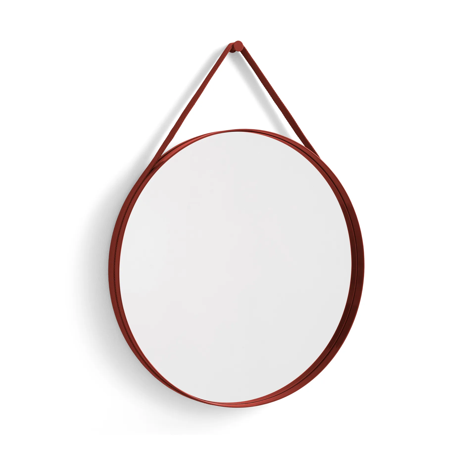 Strap Mirror speil Ø 70 cm, Red HAY