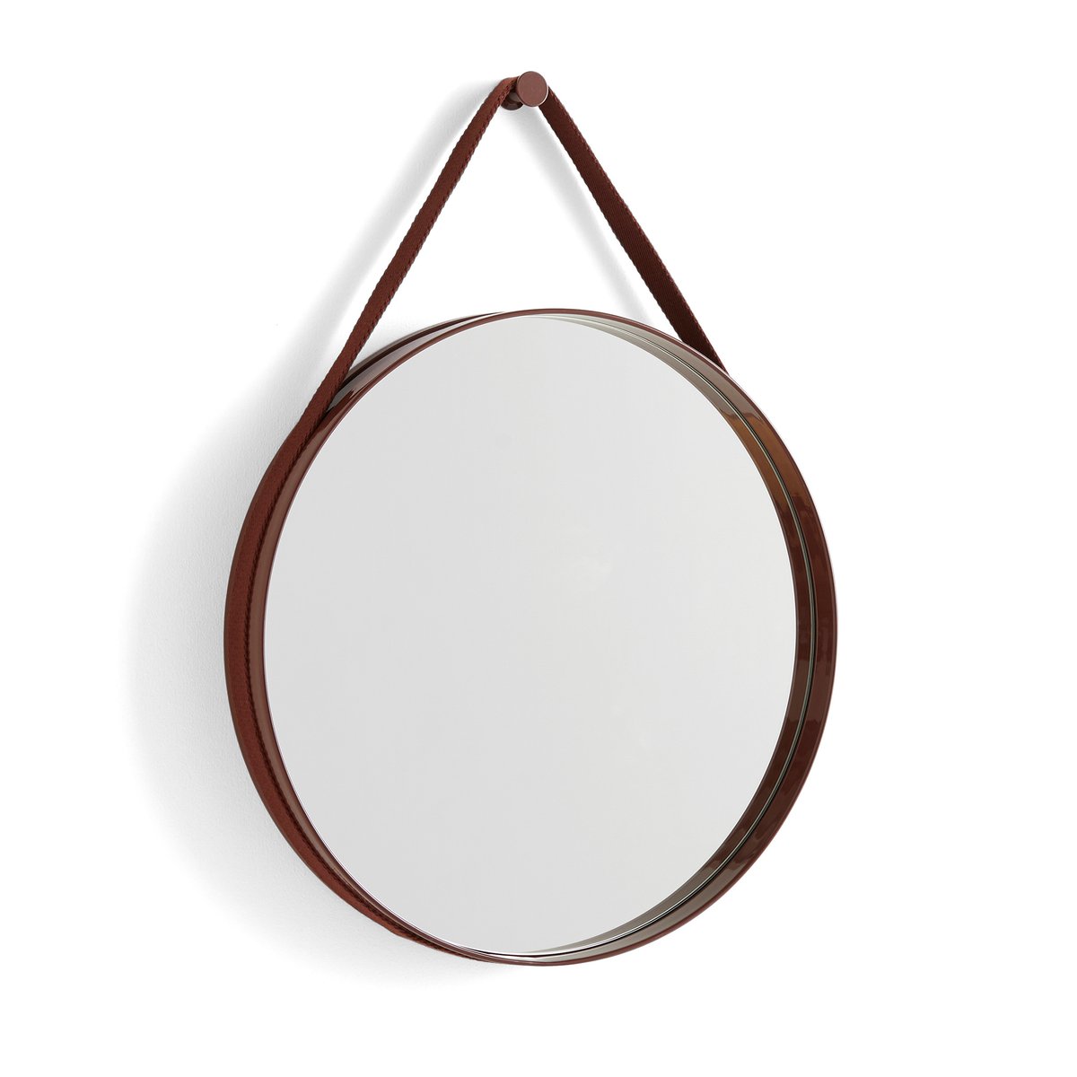 Bilde av HAY Strap Mirror speil Dark brown