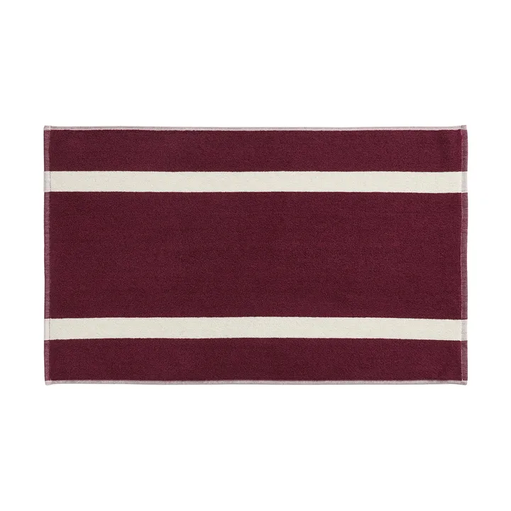 Stripe baderomsmatte - Burgundy, 50x80 cm - HAY