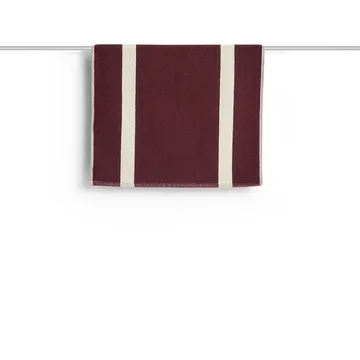 Stripe baderomsmatte - Burgundy, 50x80 cm - HAY