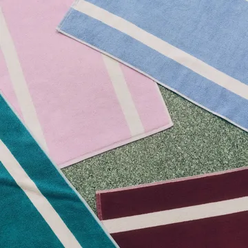 Stripe baderomsmatte - Cool pink, 50x80 cm - HAY