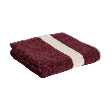 Stripe håndkle - Burgundy, 40x60 cm - HAY