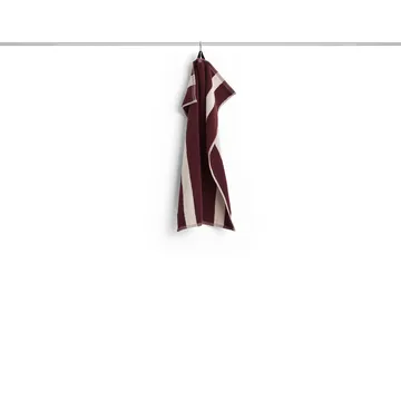 Stripe håndkle - Burgundy, 40x60 cm - HAY