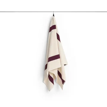 Stripe håndkle - Burgundy, 70×140 cm - HAY