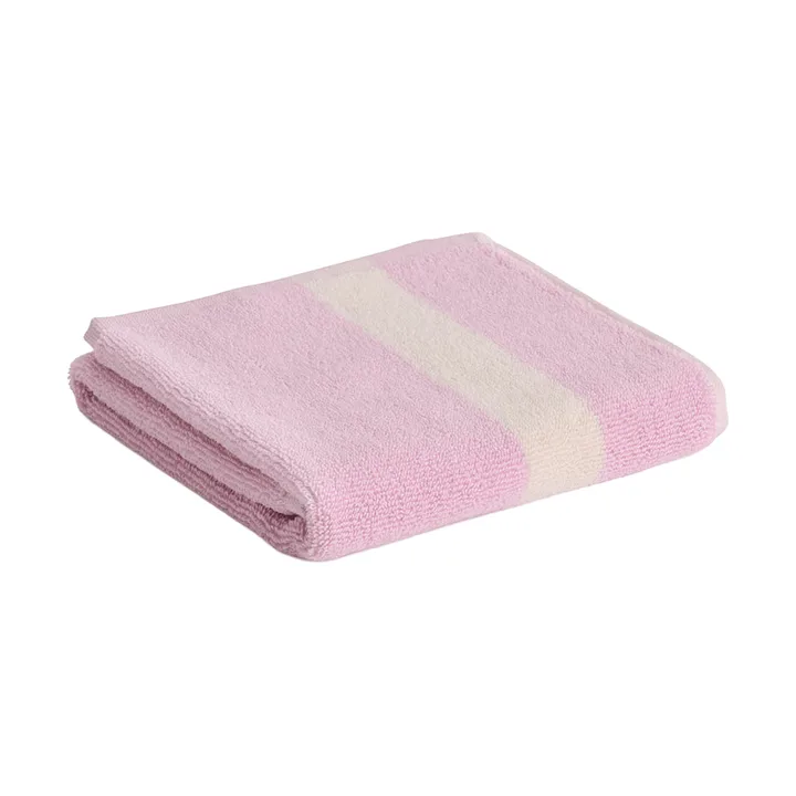 Stripe håndkle - Cool pink, 40x60 cm - HAY