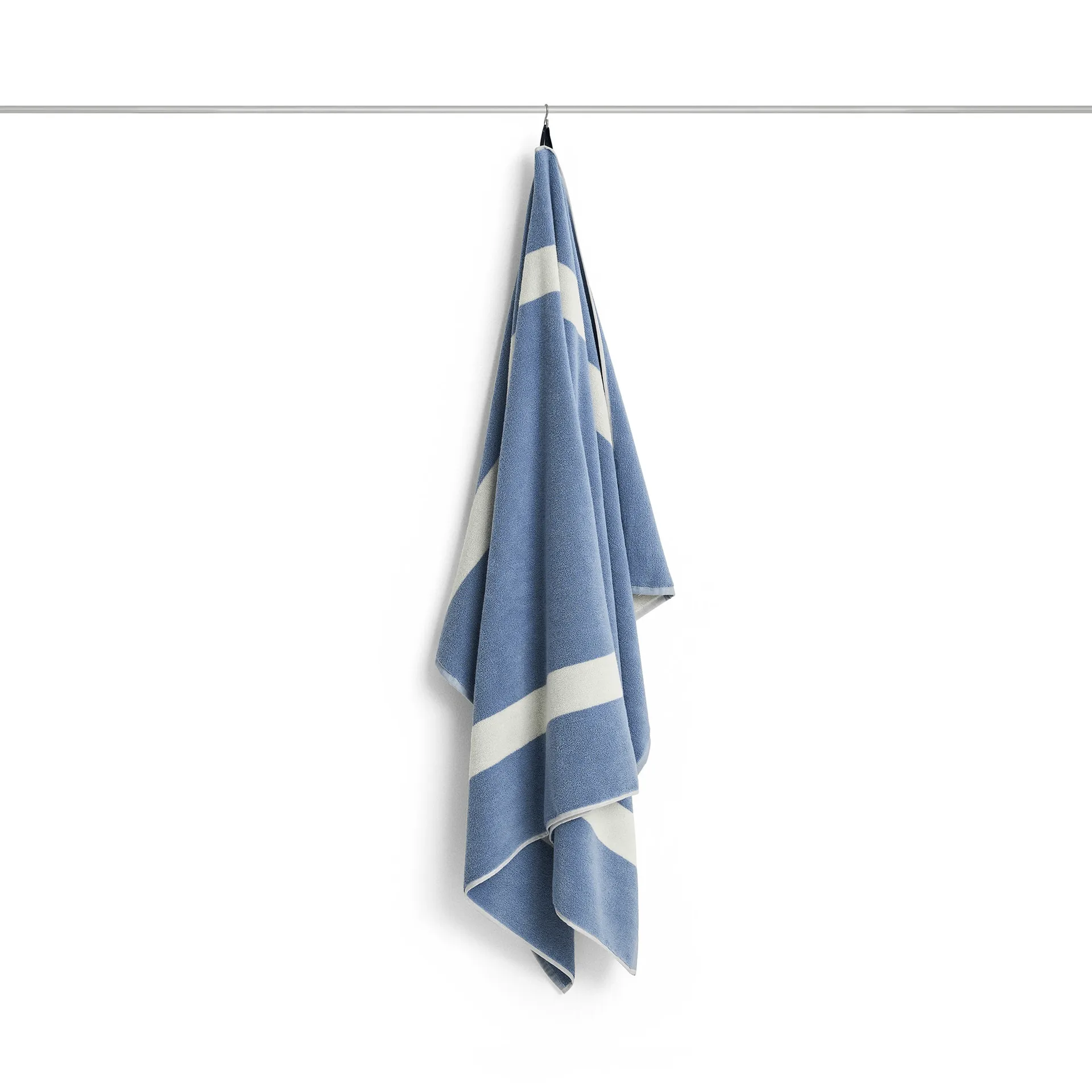 Stripe håndkle, Dusty blue, 100x150 cm HAY