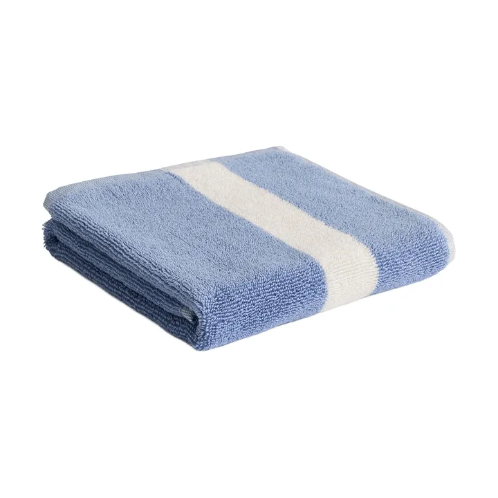 Stripe håndkle - Dusty blue, 40×60 cm - HAY