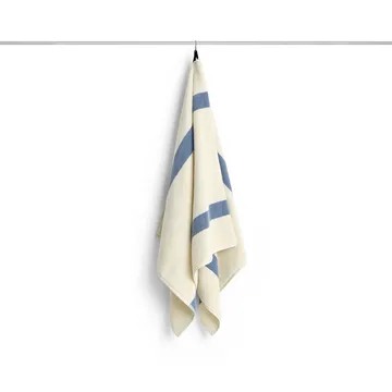 Stripe håndkle - Dusty blue, 70×140 cm - HAY