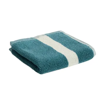 Stripe håndkle - Petrol blue, 30x30 - HAY