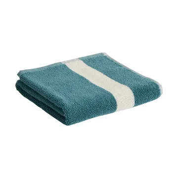 Stripe håndkle - Petrol blue, 40×60 cm - HAY