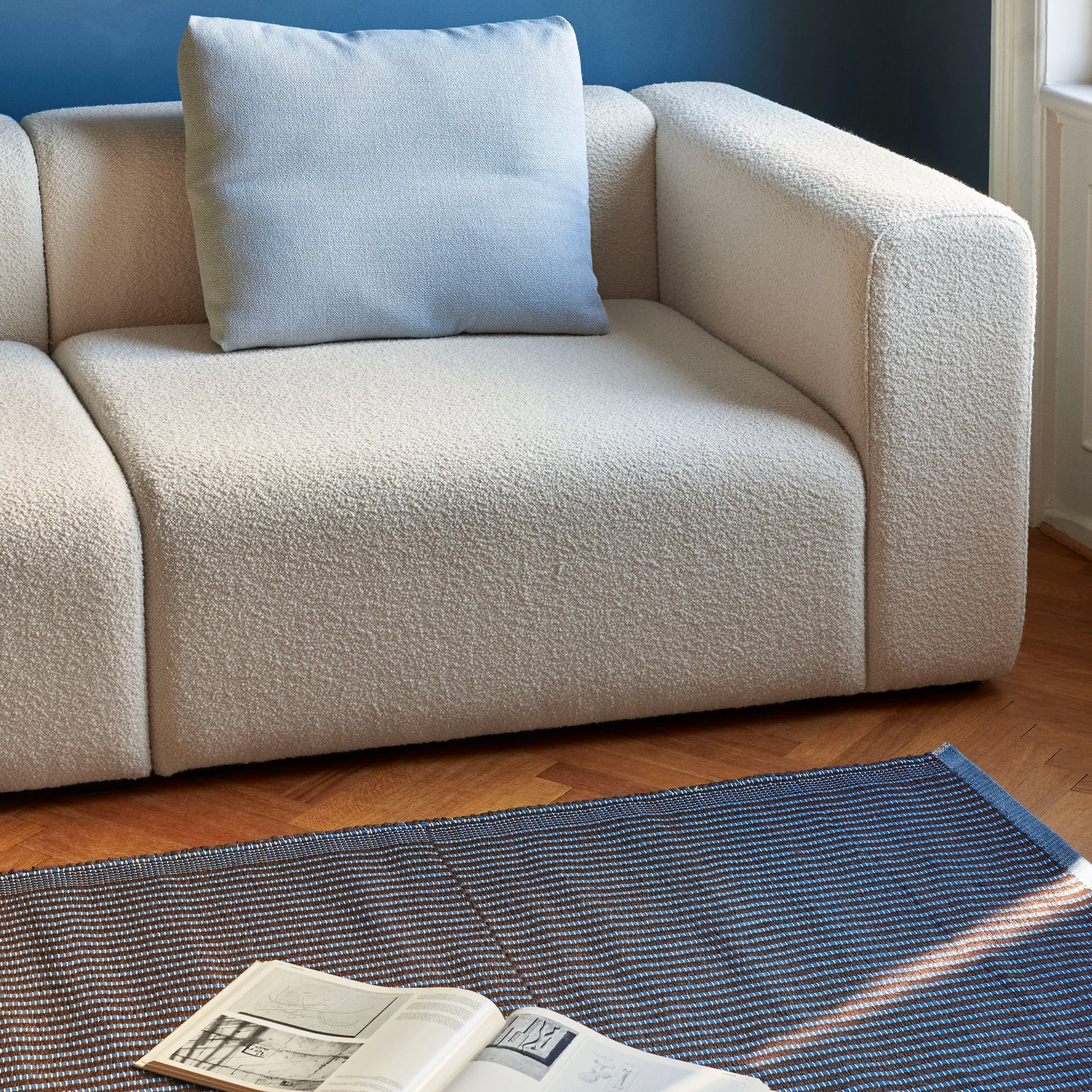 Tapis gulvteppe 140x200 cm, Chestnut-blue HAY