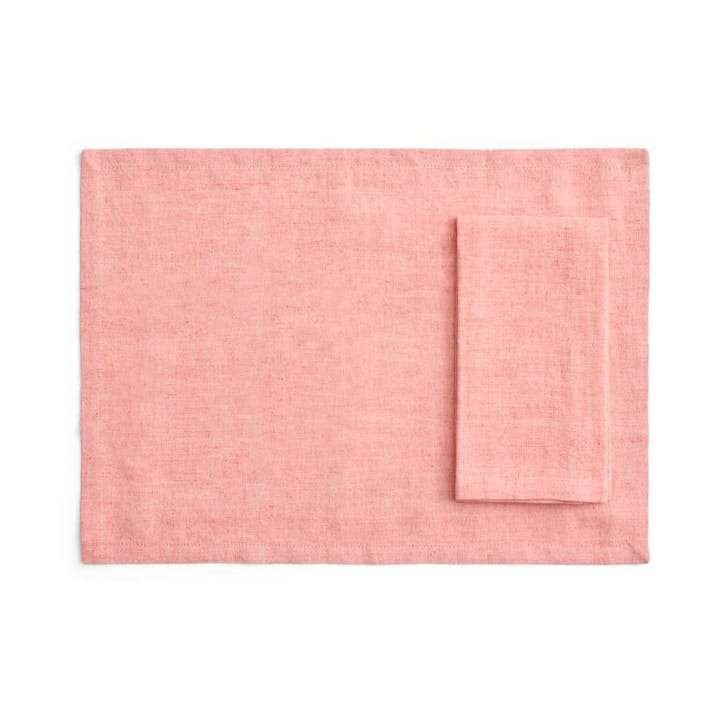 Tavolo bordbrikke/serviett 4-pakning - Soft coral - HAY
