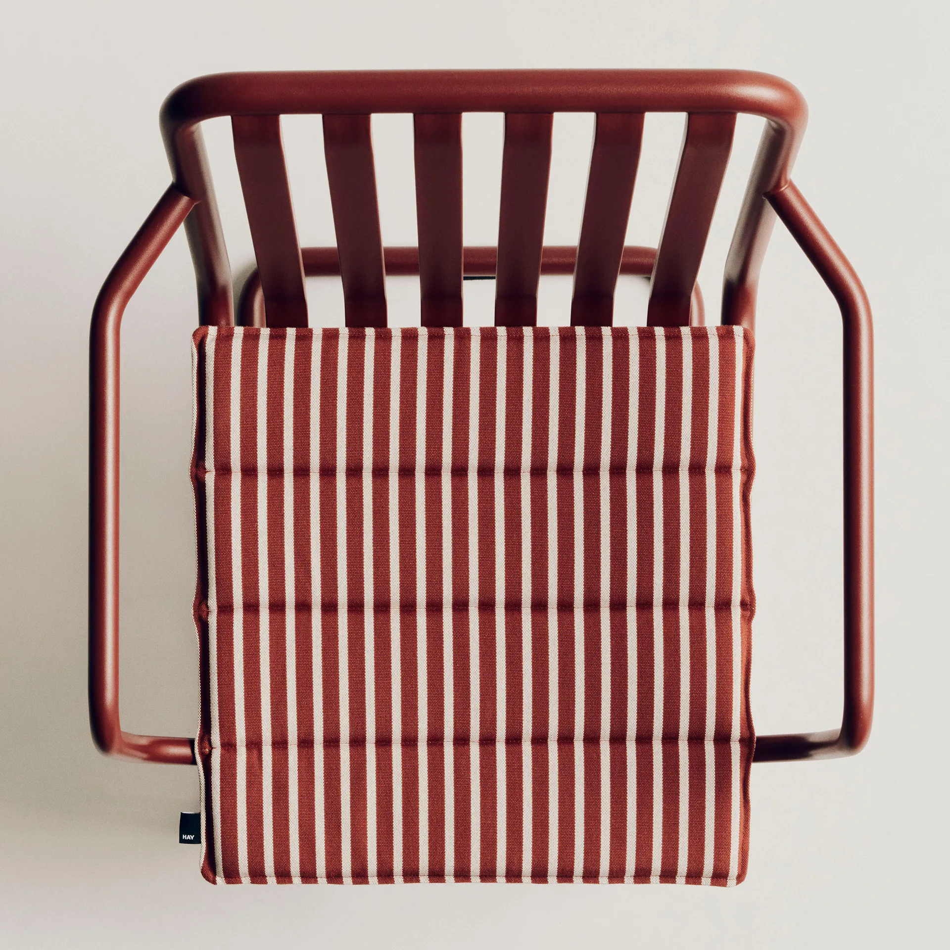 Terrazza sittepute, Terracotta bold stripe, 40x40 cm HAY
