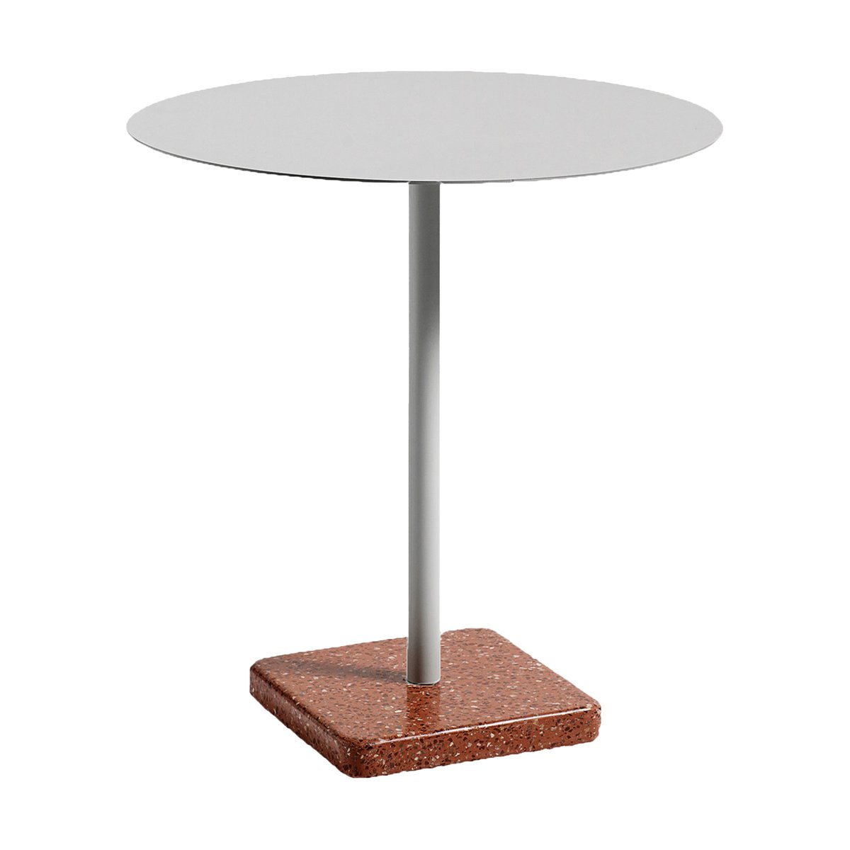 Bilde av HAY Terrazzo spisebord Ø70 cm Red terrazzo-sky grey