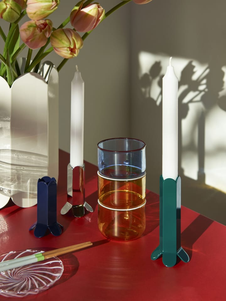 Tint glass 20 cl 2-stk., Lysegul-hvit kant HAY