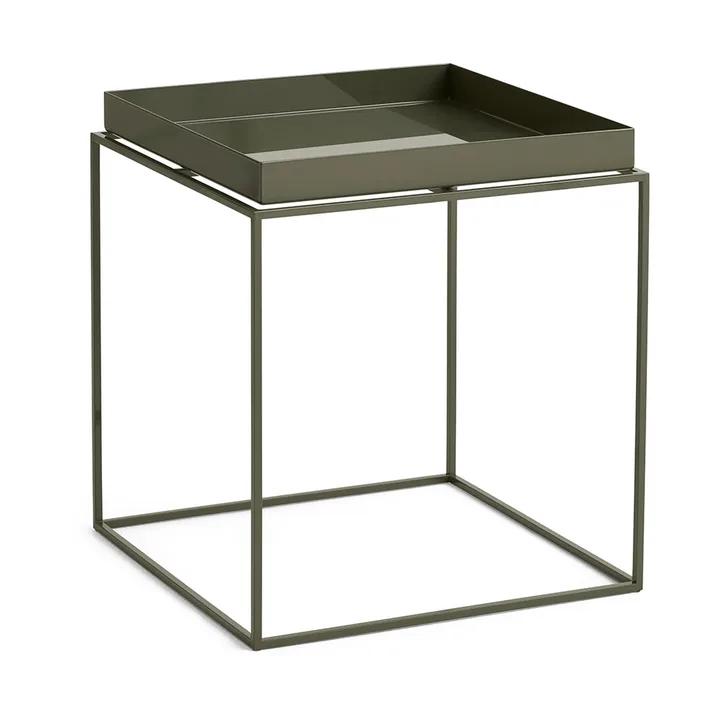 Tray Table medium brettbord - Olive green, 40x40x44 cm - HAY