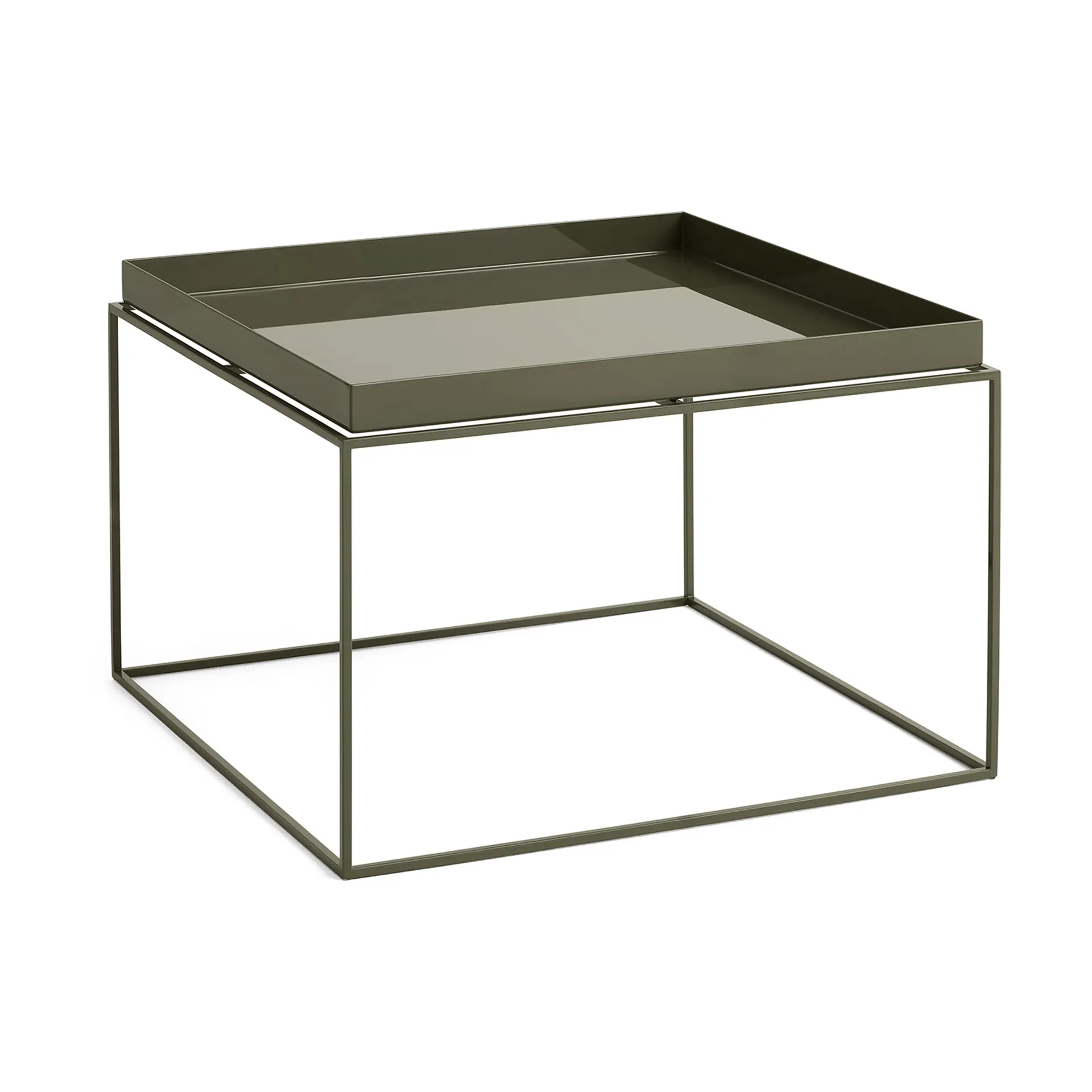 Tray Table medium brettbord, Olive green, 60x60x39 cm HAY