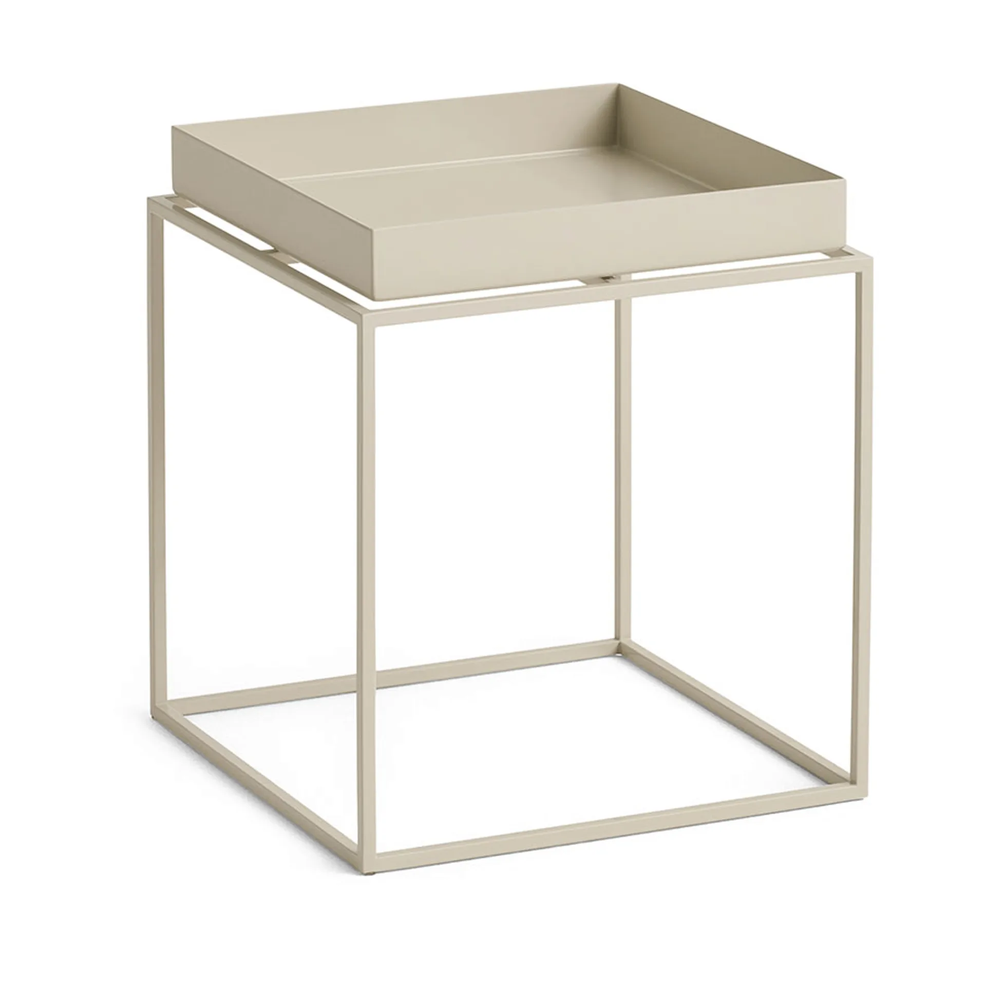 Tray Table medium brettbord, Warm beige, 30x30x34 cm HAY