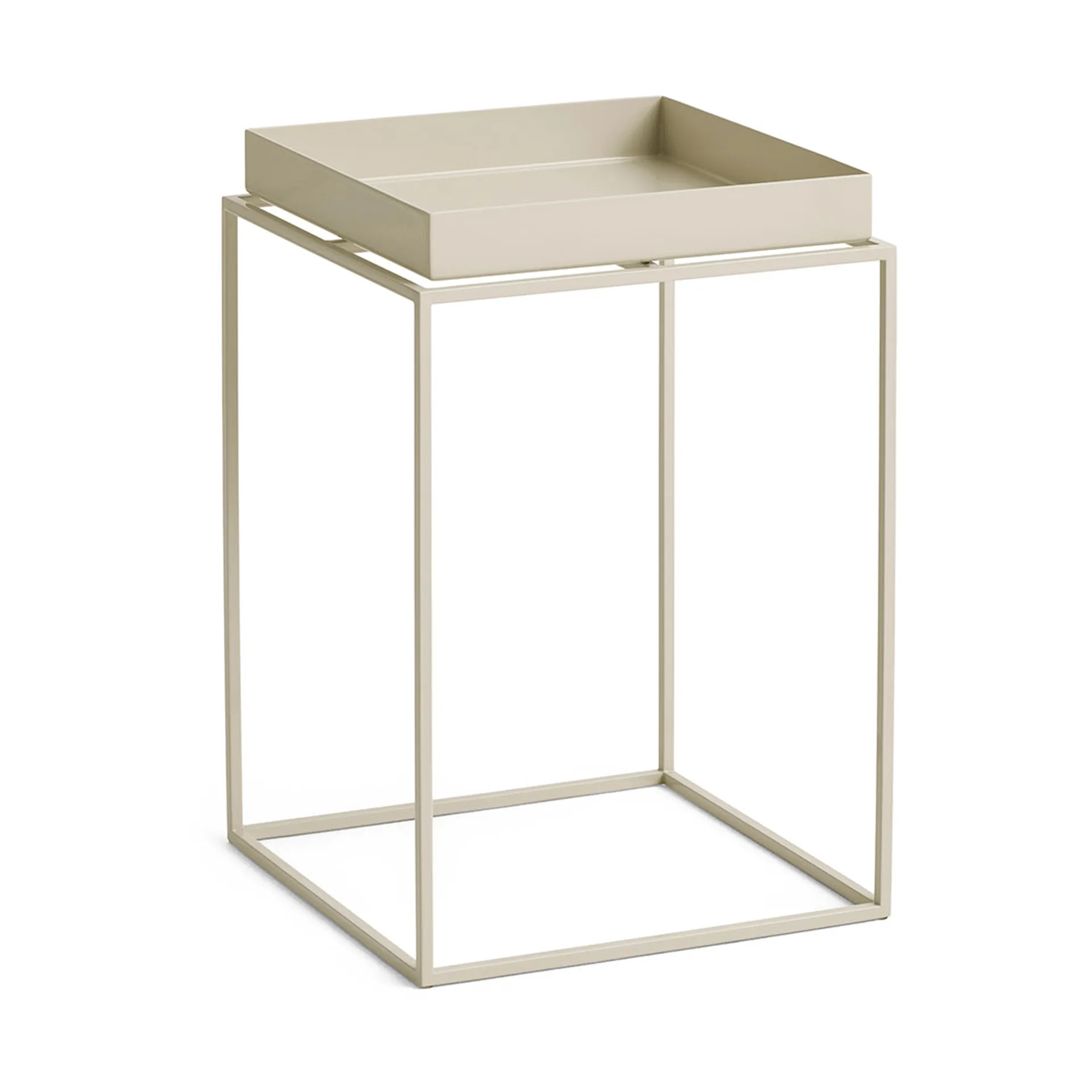 Tray Table medium brettbord, Warm beige, 30x30x44 cm HAY