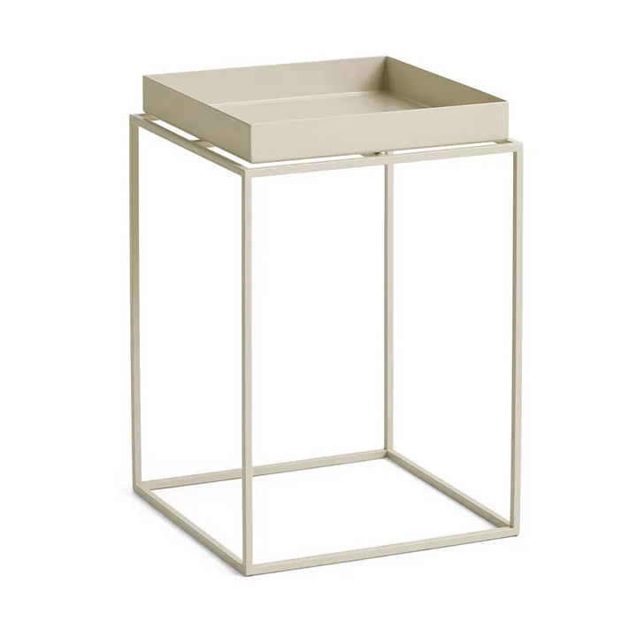 Tray Table medium brettbord - Warm beige, 30x30x44 cm - HAY
