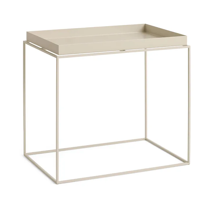 Tray Table medium brettbord - Warm beige, 40x60x54 cm - HAY