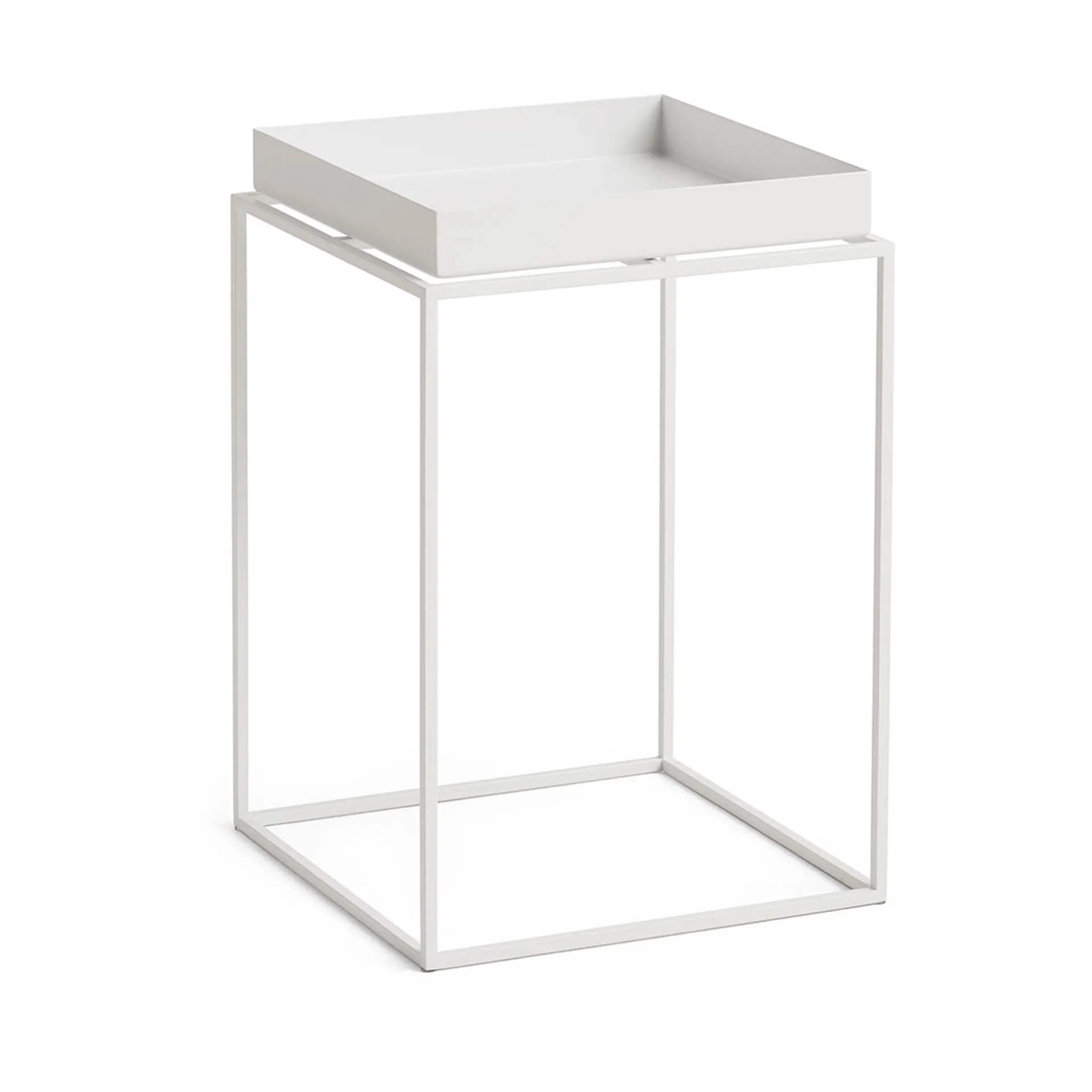 Tray Table medium brettbord, White, 30x30x44 cm HAY