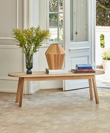 Triangle Leg benk - water-based lacquered oak, 150 cm - HAY