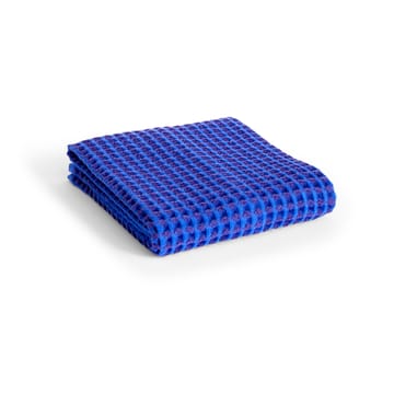 Waffle badehåndkle 50 x 100 cm - Vibrant blue - HAY