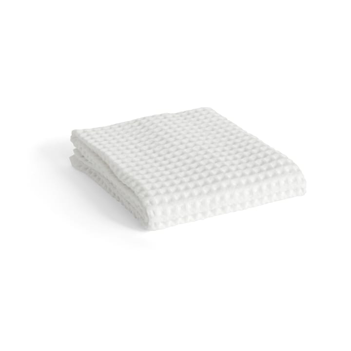 Waffle badehåndkle 50 x 100 cm - White  - HAY