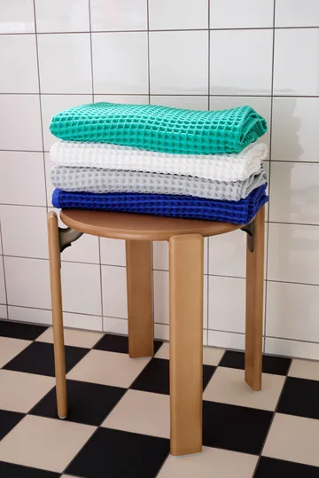 Waffle badehåndkle 70 x 140 cm - Grey - HAY