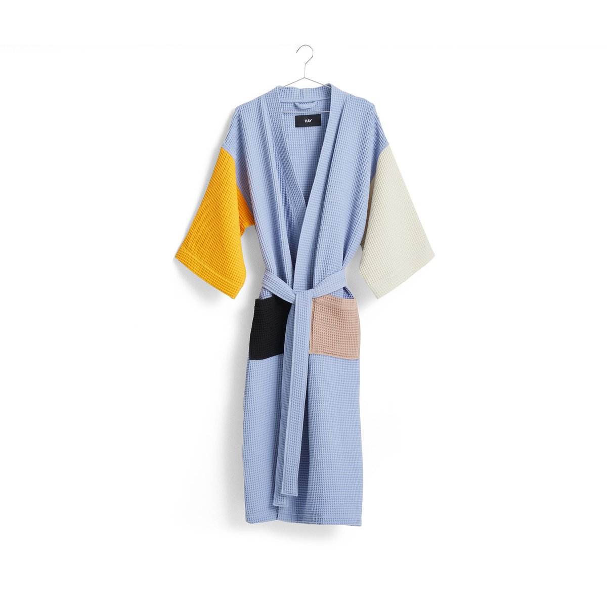 Bilde av HAY Waffle badekåpe Dusty blue-multi one size