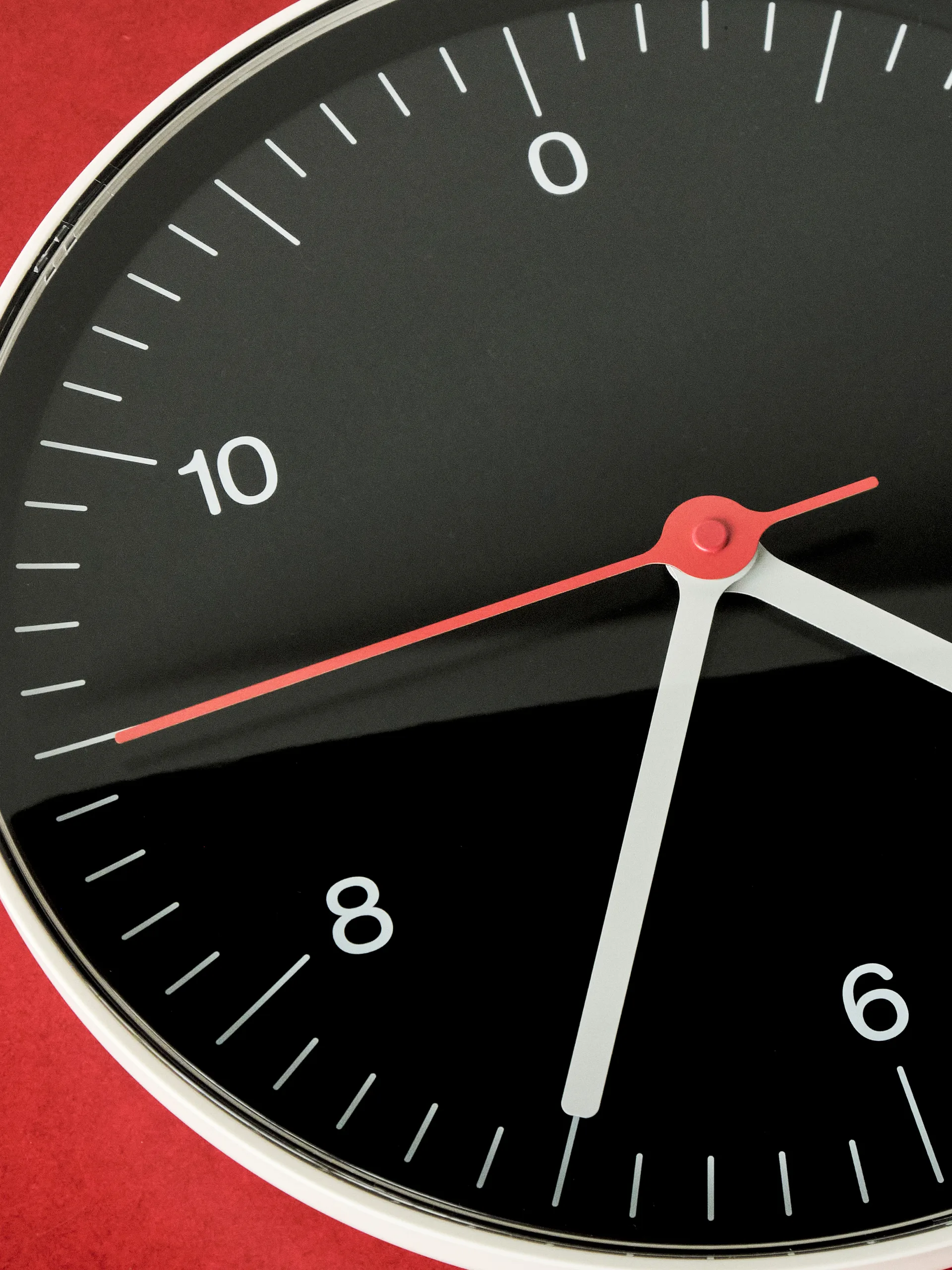 Wall Clock veggklokke Ø 26,5 cm, Black HAY