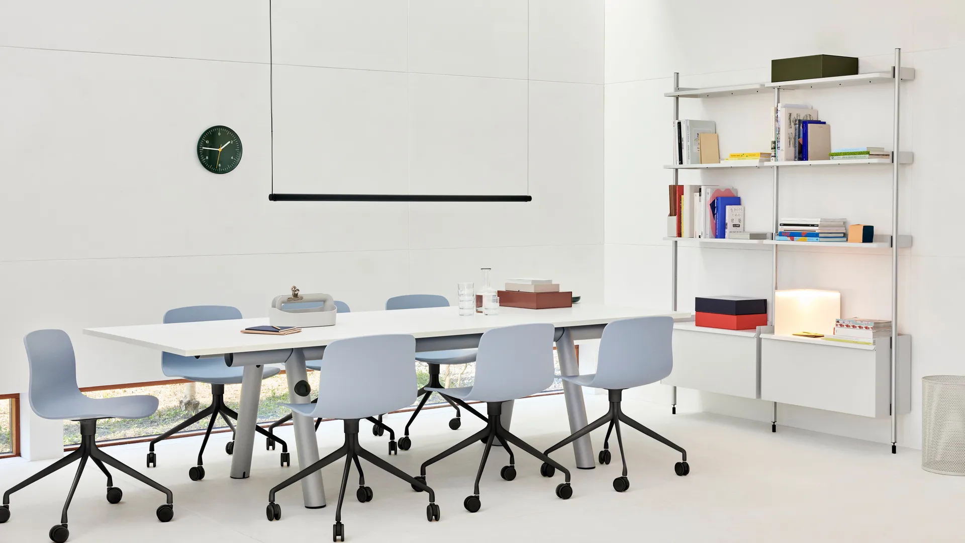 Wall Clock veggklokke Ø 26,5 cm, Green HAY