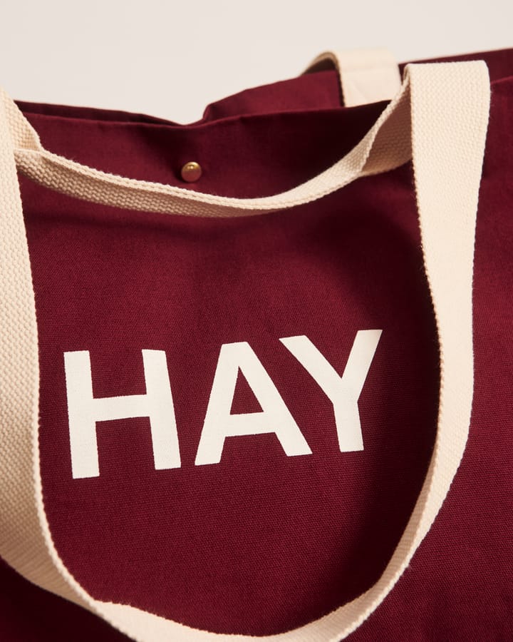 Weekend Bag Organic veske L, Burgundy HAY