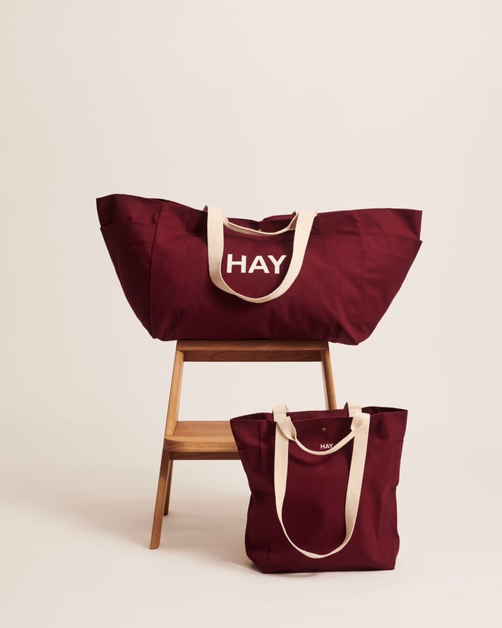 Weekend Bag Organic veske L, Burgundy HAY