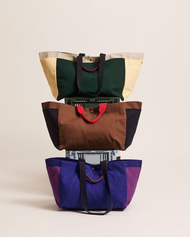 Weekend Bag Organic veske M, Dark green multi HAY