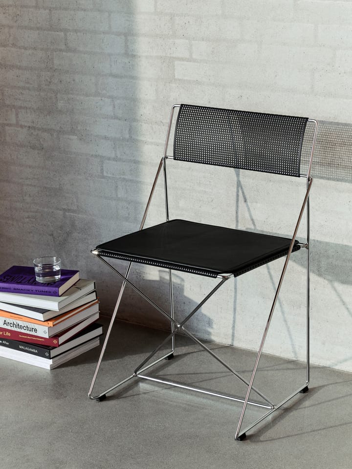X-Line Indoor stolsdyna, Black leather HAY